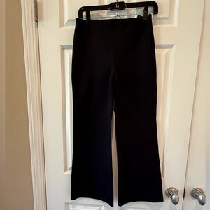 Theory Black Cropped Kick Pants